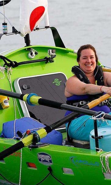 Woman attempting to row solo across Pacific rescued at sea
